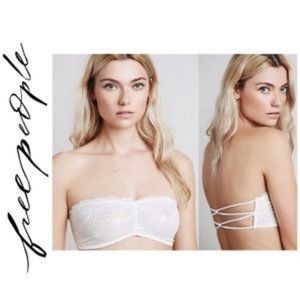 Two Free People Lace Bandeaus (White and Black)